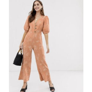 Capulet jumpsuit linen women's size XS Isalina peach orange revolve oleander